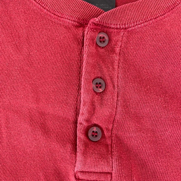 Roots Athletics Crewneck Long Sleeve Polo Red Men’s Size XL - Picture 5 of 14